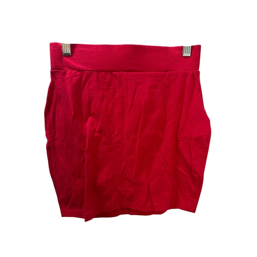 Paperdoll Womens Red Mini Skirt Size‎ M Comfortable Stretchy Fabric